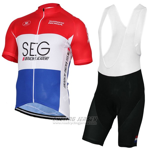 2017 Cycling Jersey SEG Racing Academy Champion Netherlands Short Sleeve and Bib Short